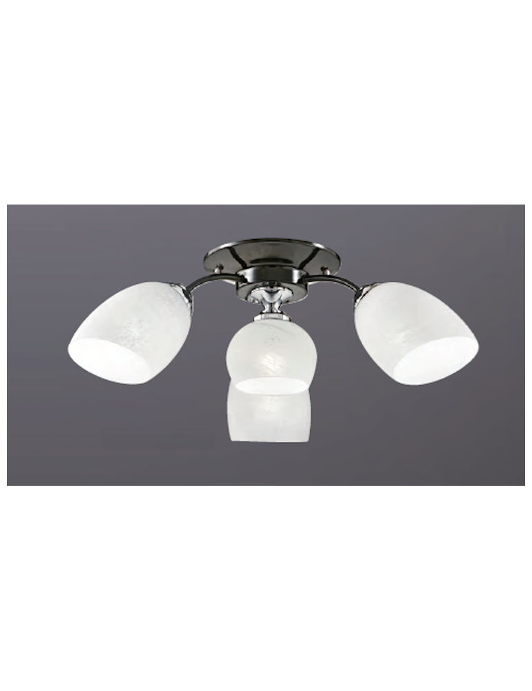 玻璃造型燈罩3+1燈吸頂燈(小)