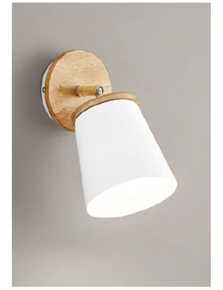 鐵藝造型單燈壁燈(白色)