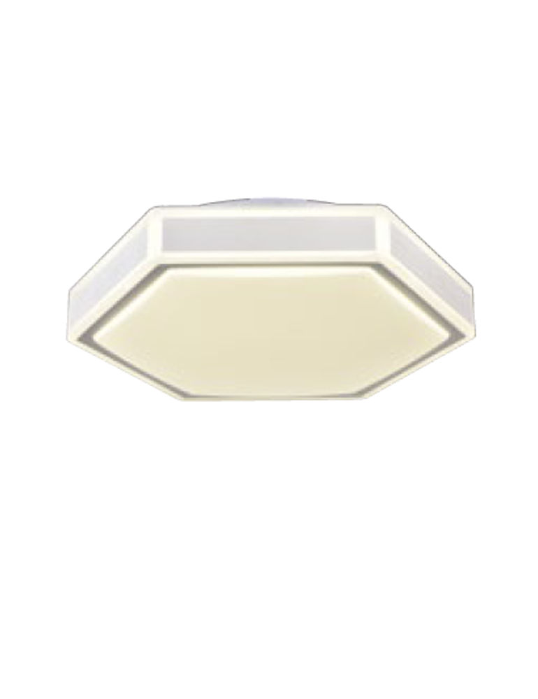 六角型造型5+1燈吸頂燈(白色)
