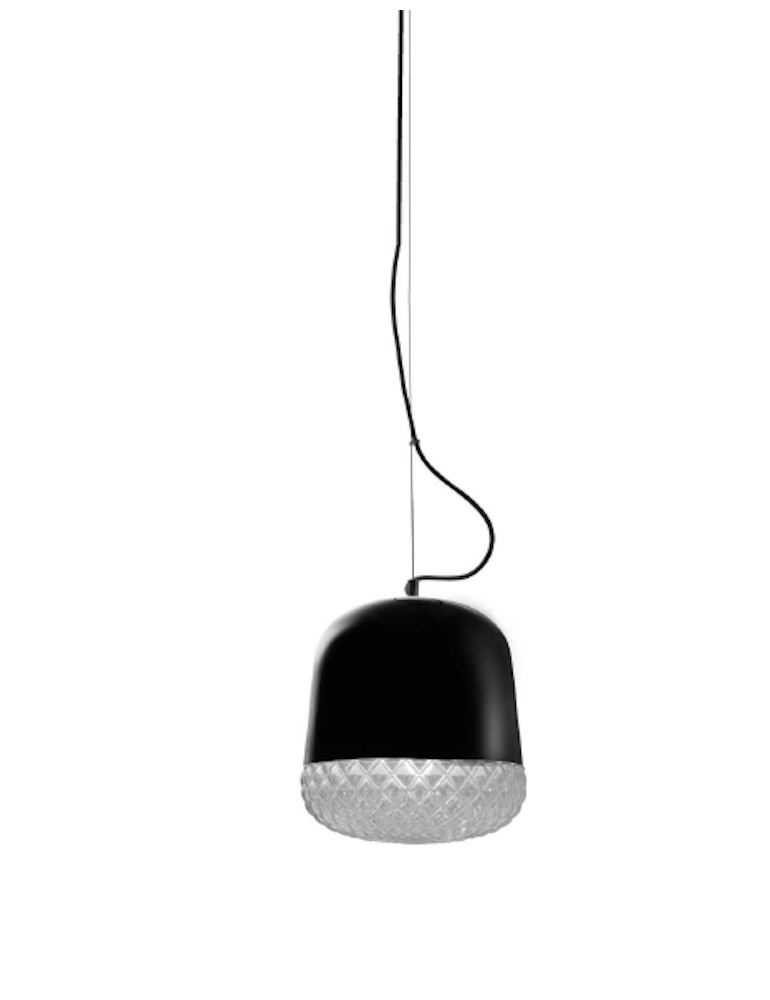 玻璃燈罩單燈吊燈(黑色)