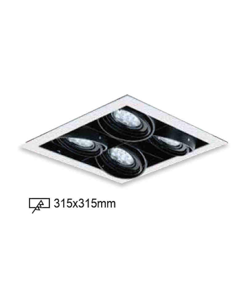 LED-12珠有邊框四燈盒燈